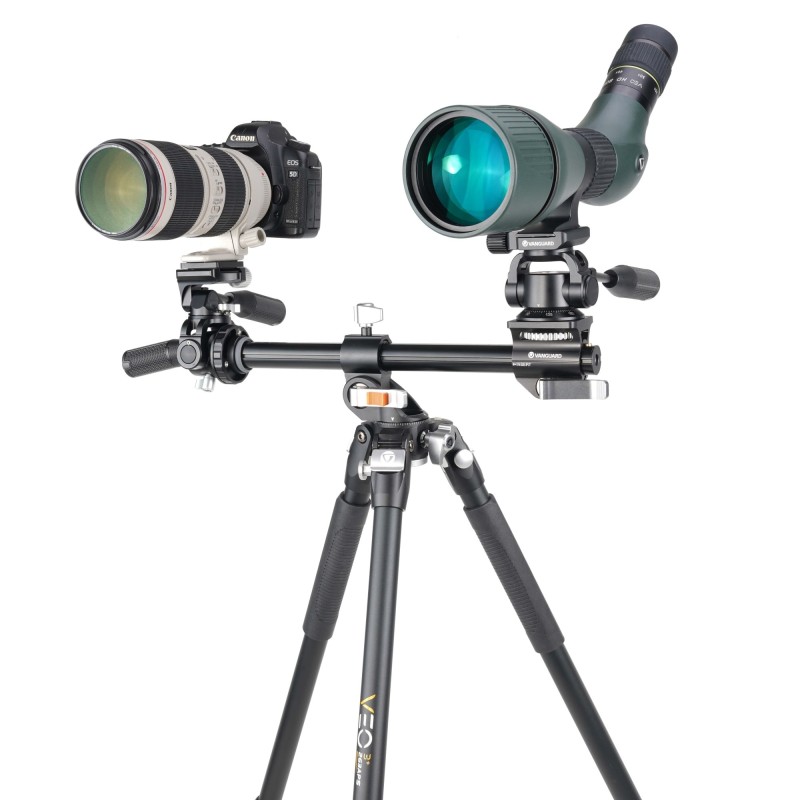 Vanguard Veo 3+ 263APS - Trípode de aluminio, rótula de 3 vías y columna descentrable