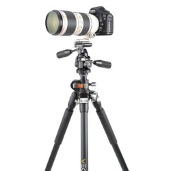 Vanguard Veo 3+ 263APS - Trípode de aluminio, rótula de 3 vías y columna descentrable
