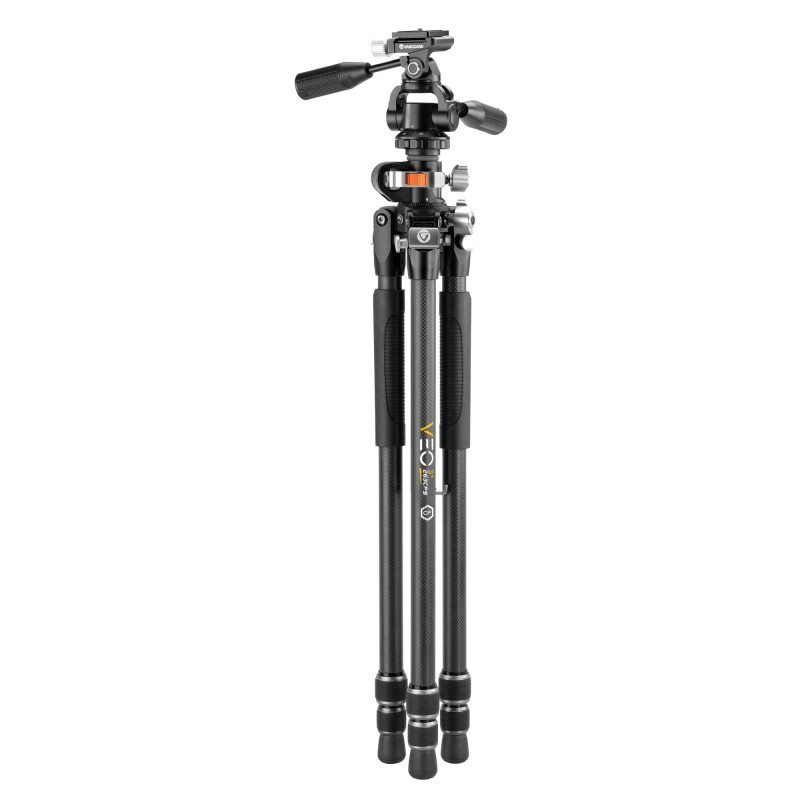 Vanguard Veo 3+ 263CPS - Trípode de fibra de carbono, rótula de 3 vías y columna descentrable
