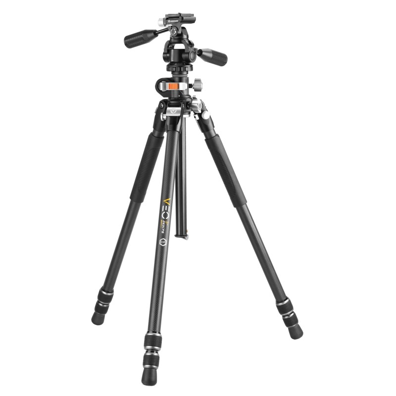 Vanguard Veo 3+ 263CPS - Trípode de fibra de carbono, rótula de 3 vías y columna descentrable