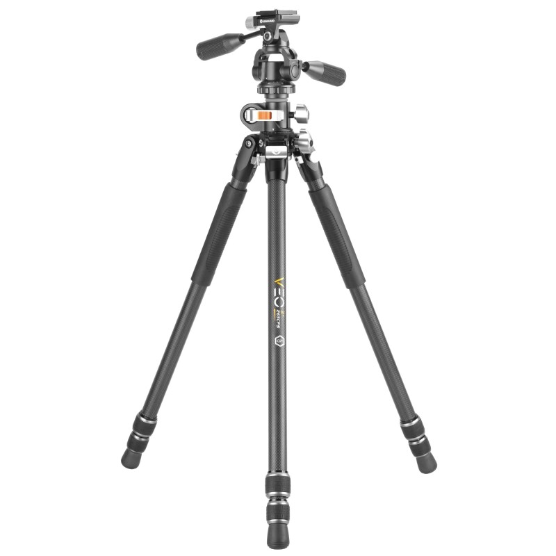 Vanguard Veo 3+ 263CPS - Trípode de fibra de carbono, rótula de 3 vías y columna descentrable
