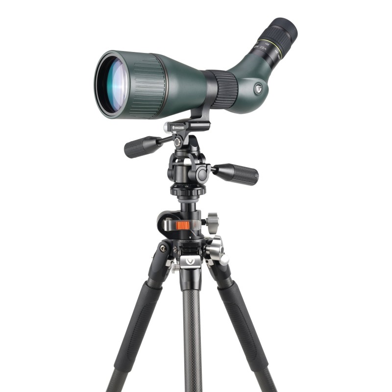 Vanguard Veo 3+ 263CPS - Trípode de fibra de carbono, rótula de 3 vías y columna descentrable