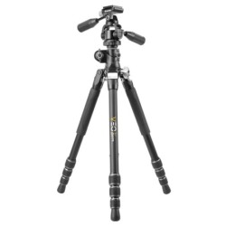 Vanguard Veo 3T+ 264APS - Trípode de aluminio, rótula de 3 vías y columna descentrable