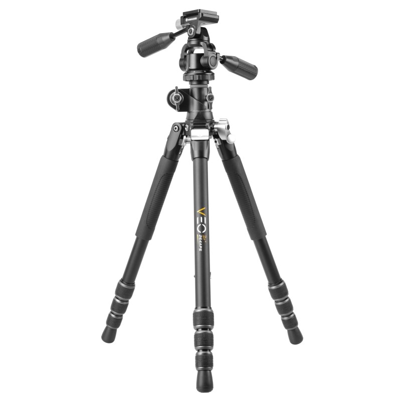 Vanguard Veo 3T+ 264APS - Trípode de aluminio, rótula de 3 vías y columna descentrable