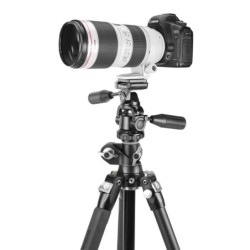 Vanguard Veo 3T+ 264APS - Trípode de aluminio, rótula de 3 vías y columna descentrable