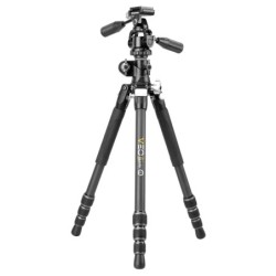 Vanguard Veo 3T+ 264CPS - Trípode de fibra de carbono, rótula de 3 vías y columna descentrable
