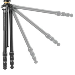 Vanguard Veo 5 234APS36 - Trípode de viaje de aluminio, rótula de 3 vías