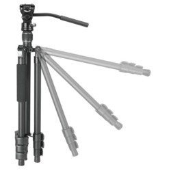 Vanguard Vesta GO 234AV10 - Trípode de viaje de aluminio, rótula de vídeo