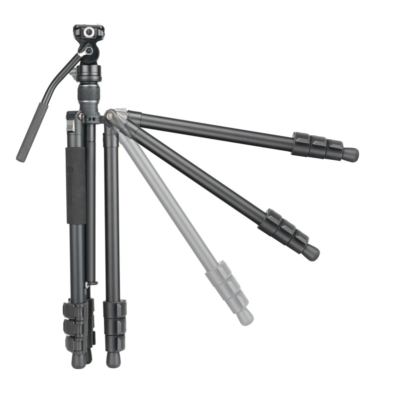 Vanguard Vesta GO 264AV12 - Trípode de viaje de aluminio, rótula de vídeo