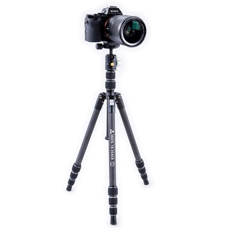 Vanguard Vesta TB 204CB - Trípode de viaje de carbono