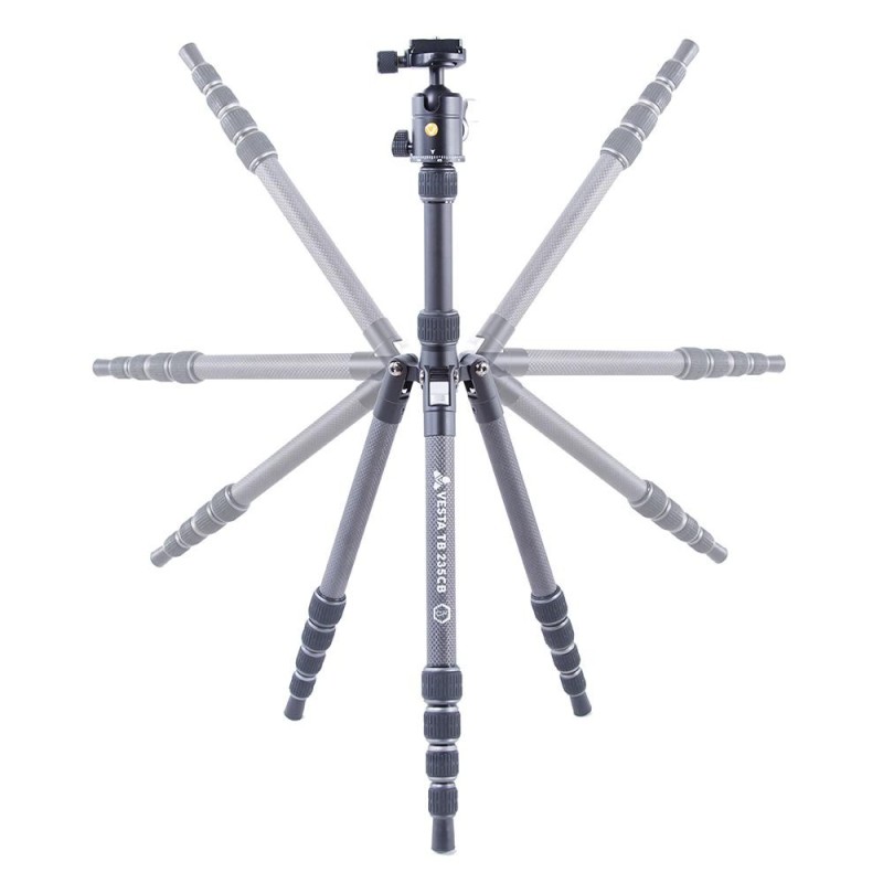Vanguard Vesta TB 235CB - Trípode de viaje de carbono