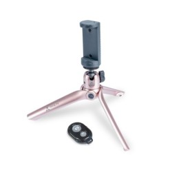Vanguard Vesta TT1 ROSE - Mini-trípode para cámara y móvil