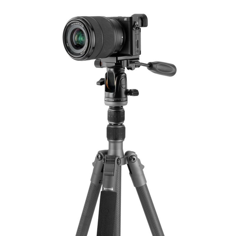 Vanguard Veo 3GO 204CP - Trípode de viaje de carbono, rótula de paneo