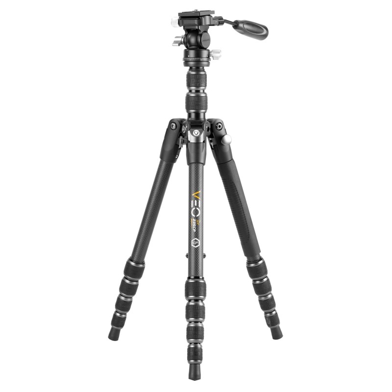 Vanguard Veo 3T 235CP - Trípode de viaje de carbono, rótula de paneo