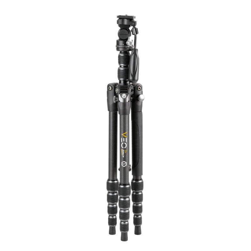 Vanguard Veo 3T 235CP - Trípode de viaje de carbono, rótula de paneo