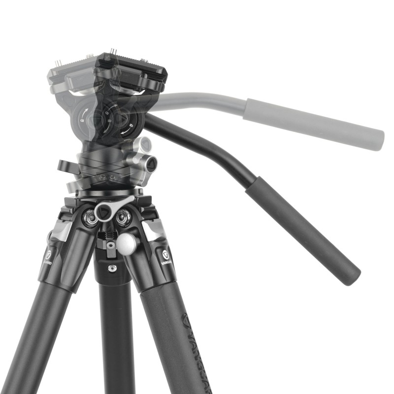 Vanguard Alta Pro 3VLT 235AV10 - Trípode de vídeo compacto de aluminio, rótula Veo PV-10