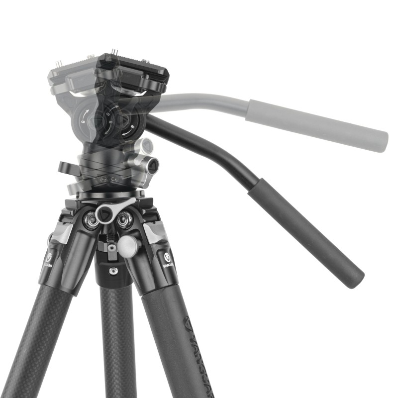 Vanguard Alta Pro 3VLT 235CV10 - Trípode de vídeo compacto de carbono, rótula Veo PV-10
