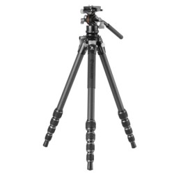 Vanguard Alta Pro 3VLT 235CV12 - Trípode de vídeo compacto de carbono, rótula Veo PV-12