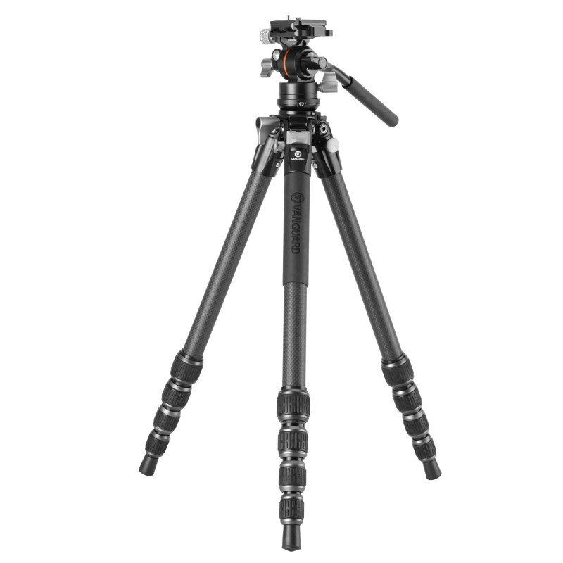 Vanguard Alta Pro 3VLT 235CV12 - Trípode de vídeo compacto de carbono, rótula Veo PV-12