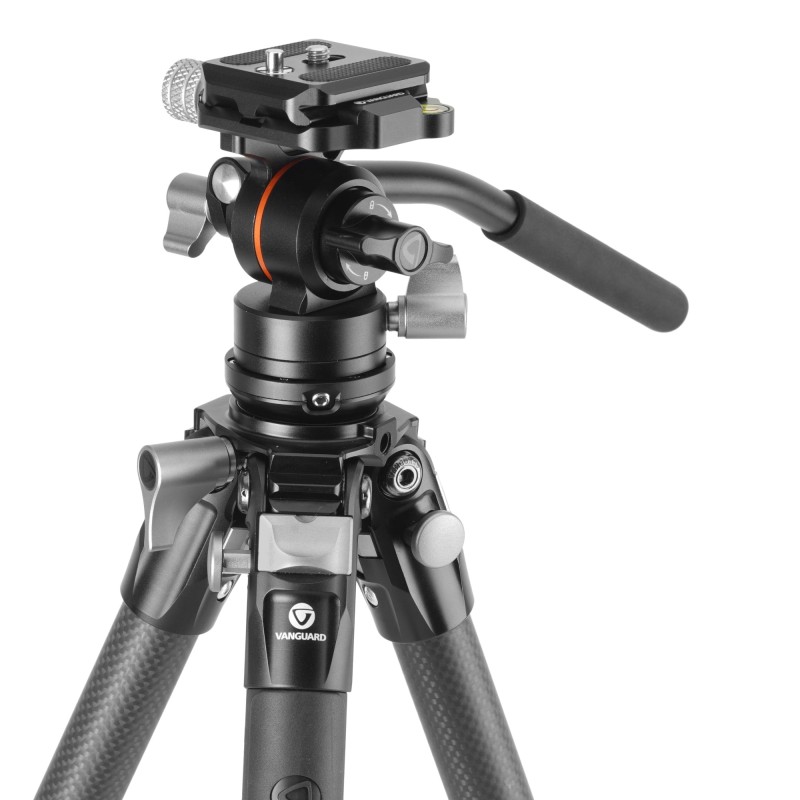 Vanguard Alta Pro 3VLT 235CV12 - Trípode de vídeo compacto de carbono, rótula Veo PV-12