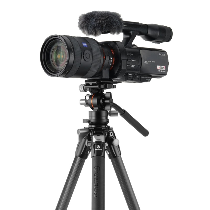 Vanguard Alta Pro 3VLT 235CV12 - Trípode de vídeo compacto de carbono, rótula Veo PV-12