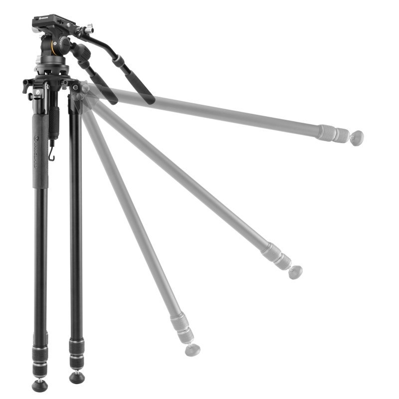 Vanguard Alta Pro 3VRL 303AV18 - Trípode de vídeo de aluminio, rótula Veo PV-18